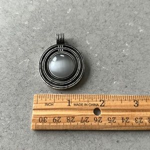 Lia Sophia silver and blue pendant